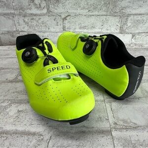 Speed Microtex Cycling Shoes / Yellow Neon size 38‎ men’s 6 women’s 7.5